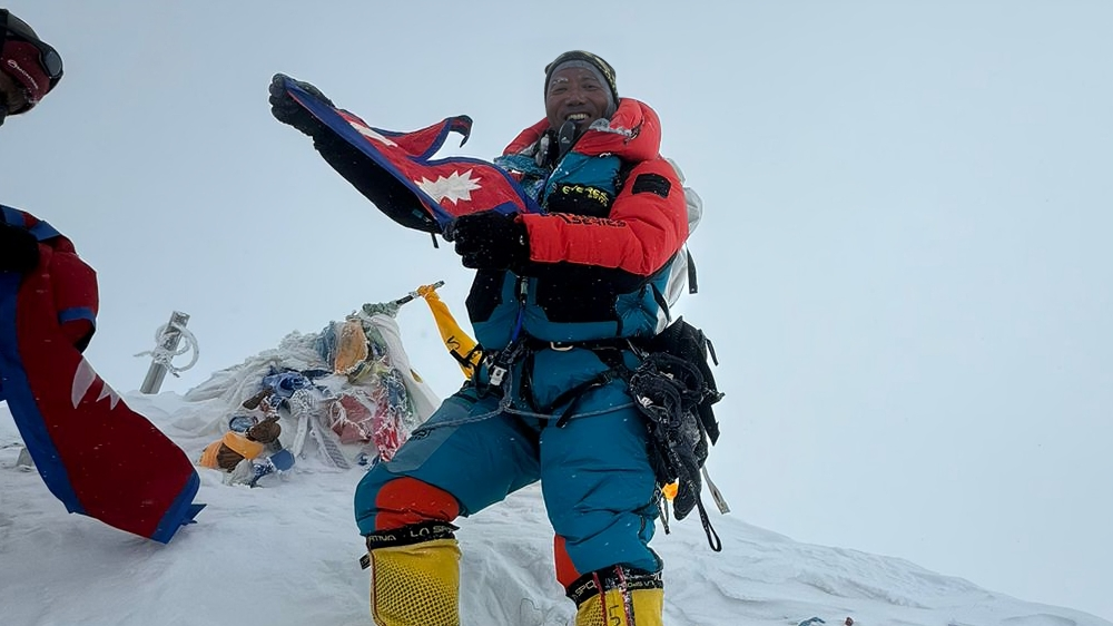 Kami Rita Sherpa sets new world record with 32nd Summit of Mount Everest