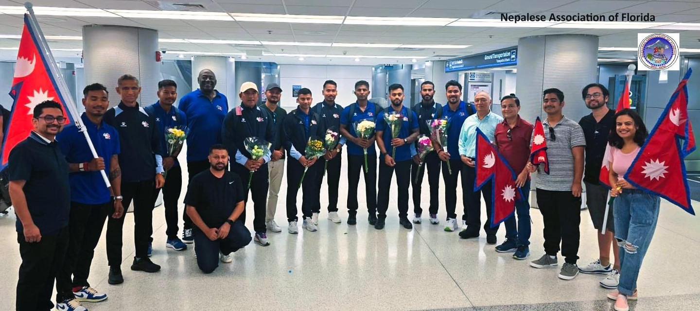 Nepali team to play the World Cup reached America