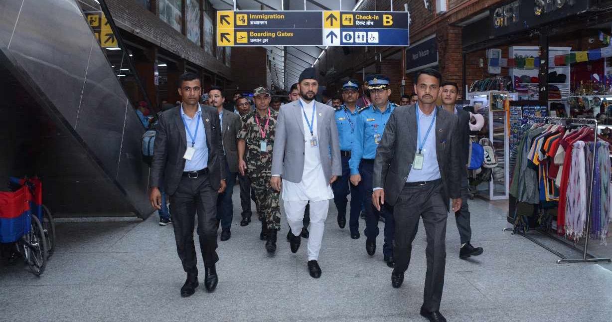 Home Minister Lamichhane conducts inspection of TIA
