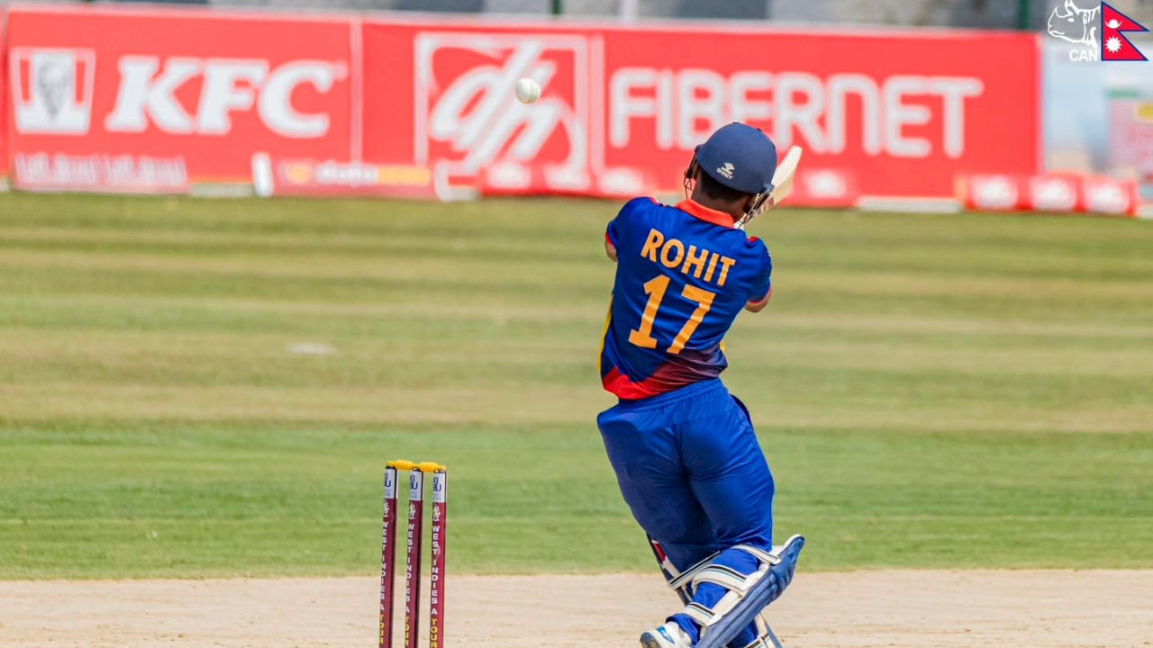Rohit Paudel smashes half-century