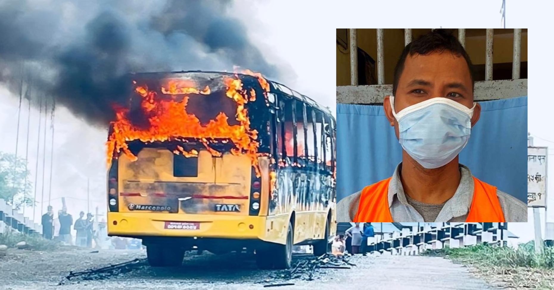 School bus arson: School management Chair Mahesh held