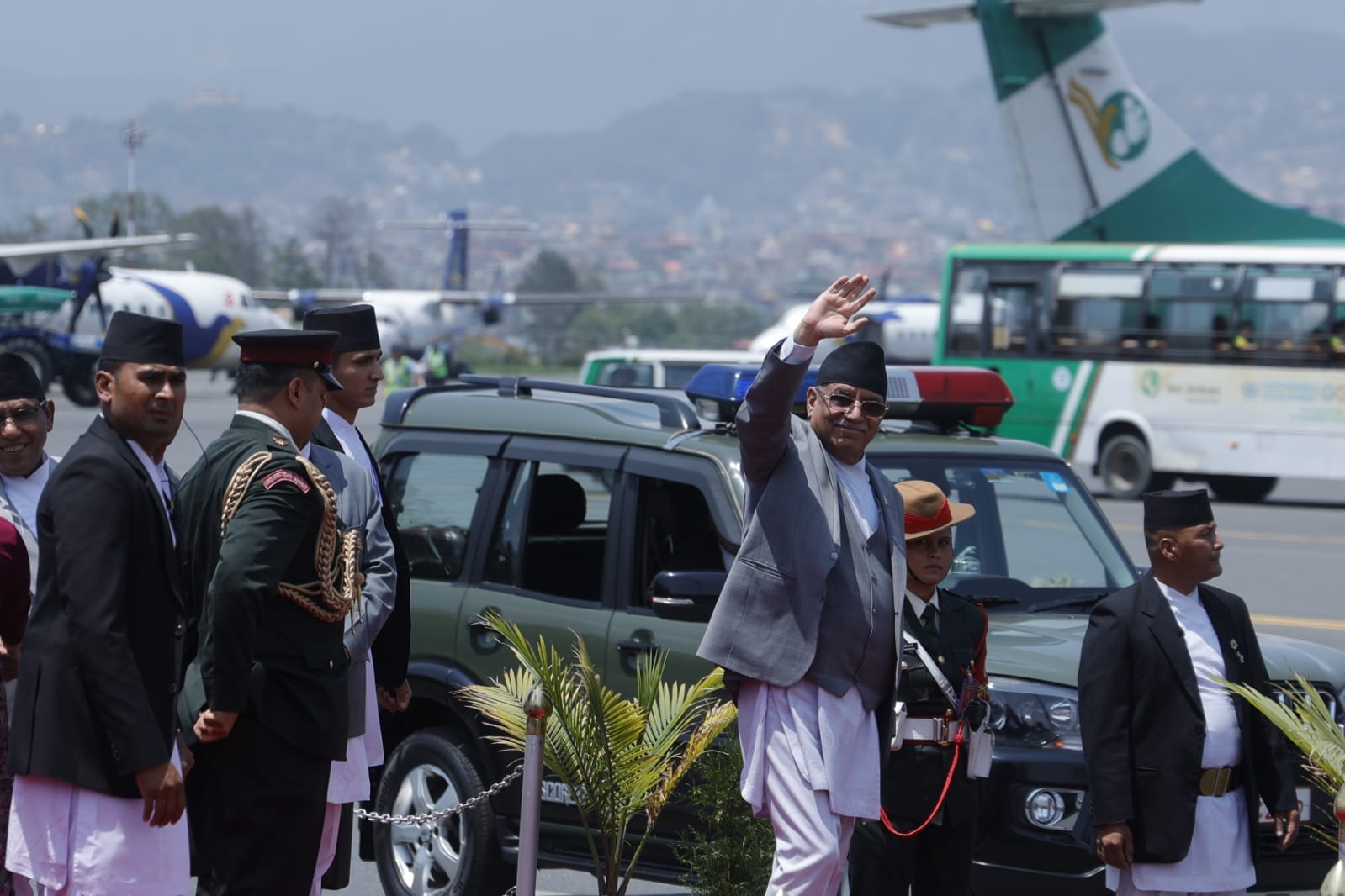 PM Dahal leaves for India to attend Modi’s swearing-in ceremony (photos)
