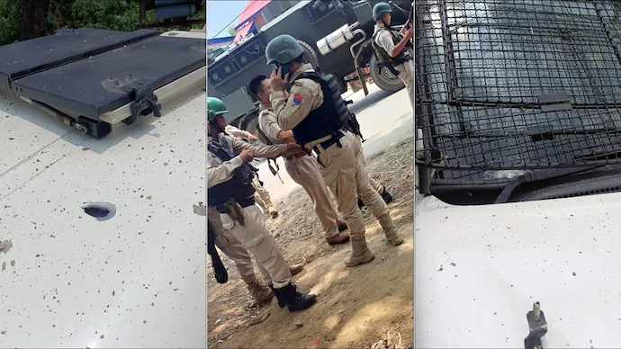 Manipur CM Biren Singh’s security convoy attacked by armed miscreants