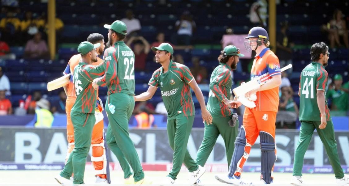 Bangladesh secures 25-run victory over Netherlands
