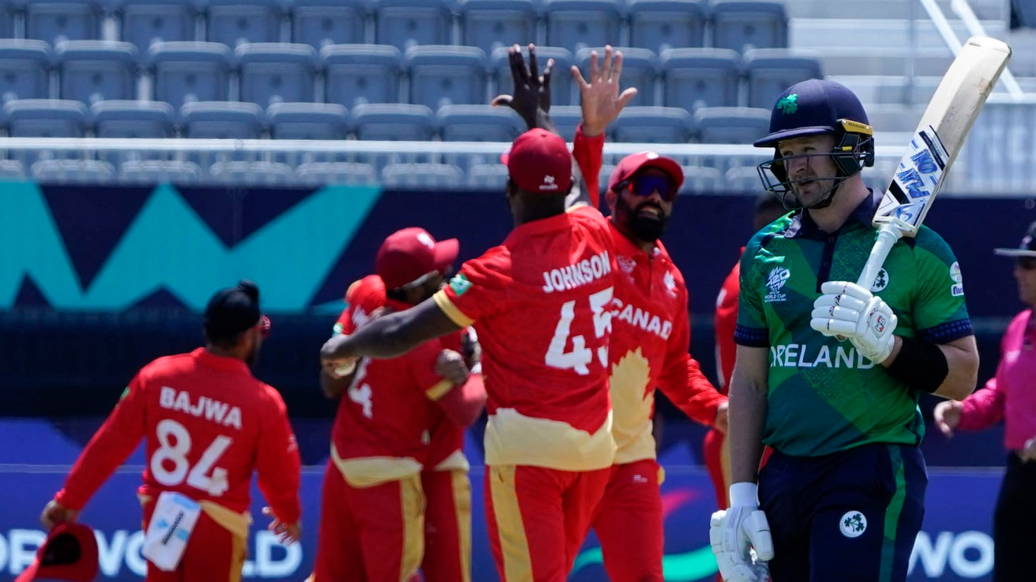 Canada upsets test nation Ireland with a 12-run victory