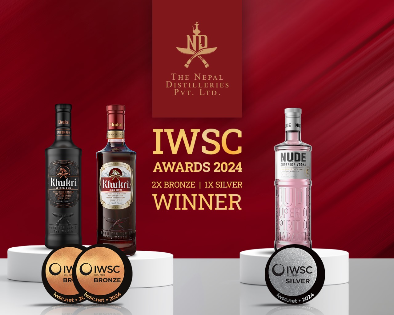 Nepal Distilleries awarded triple medals at the prestigious IWSC Awards ...