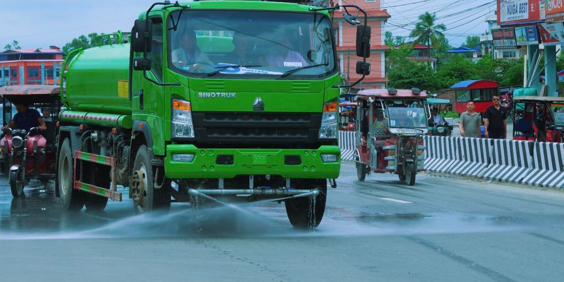 Itahari introduces innovative ‘Road Washer with Low Sprinkler’ to combat dust pollution