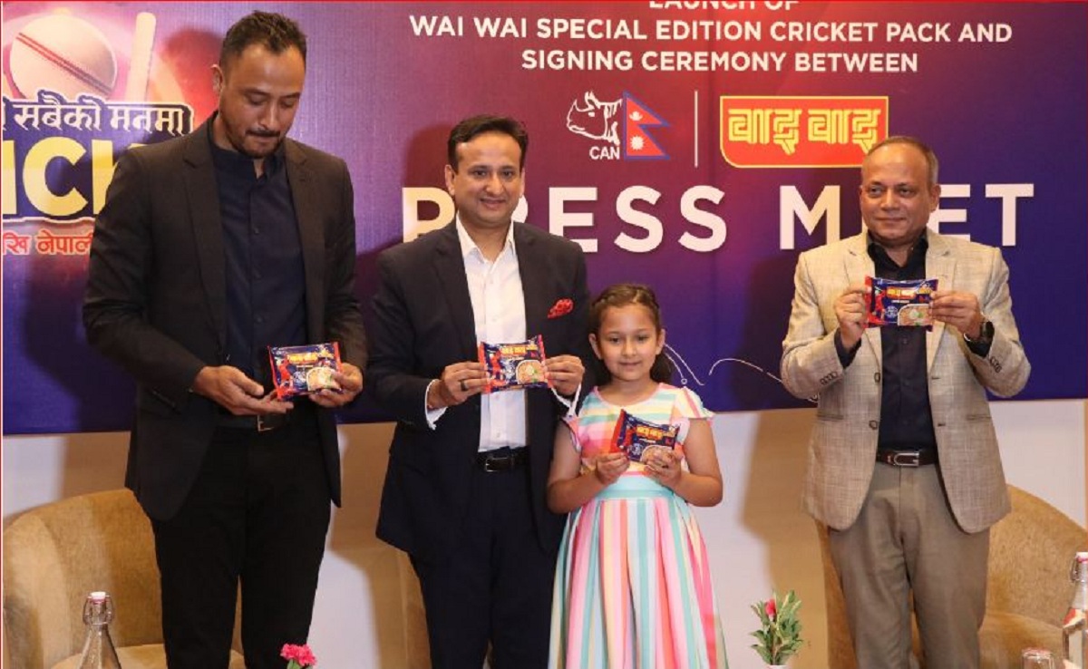 Wai Wai unveils ‘Cricket Special Edition Packet’, donates Rs 6 million to CAN