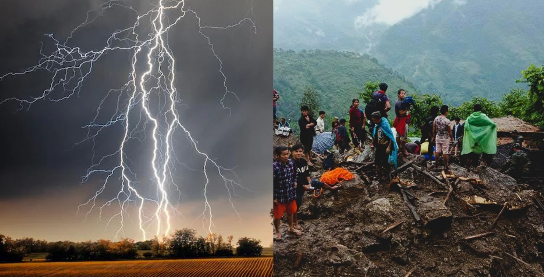 Monsoon triggers disaster: Landslides & lightning claim 9 lives