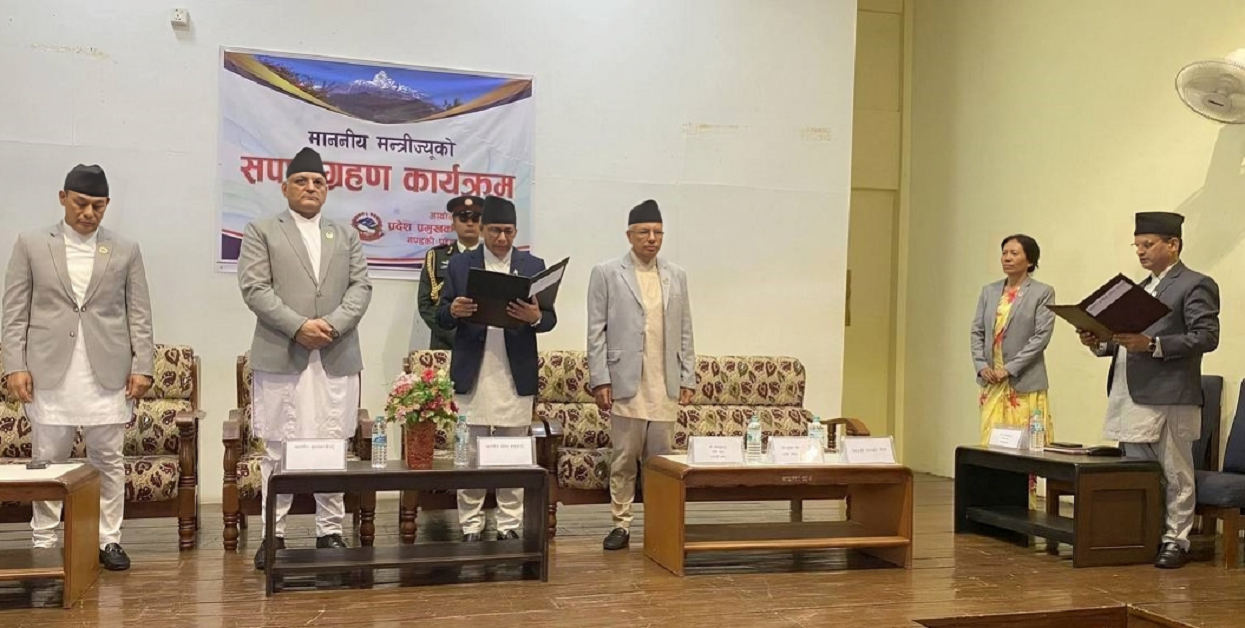 Phanindra takes ministerial oath, retains previous ministry