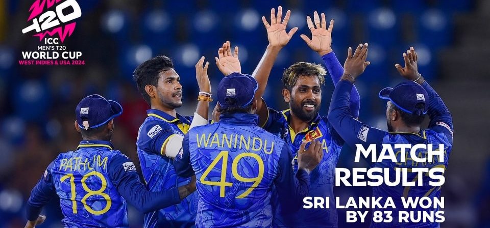 Sri Lanka defeats Netherlands by 83 runs in final Group D match