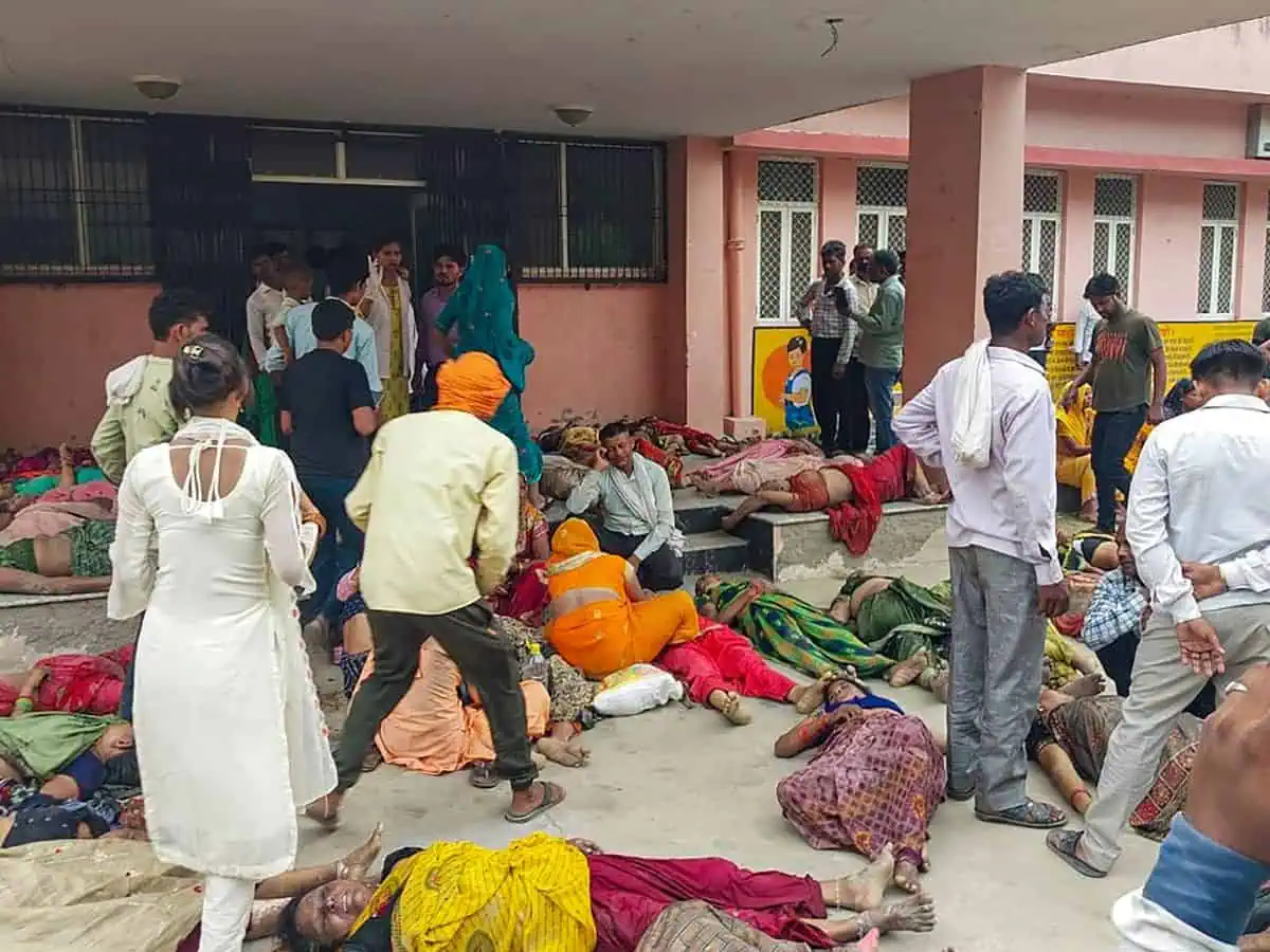 At least 27 people dead in stampede at ‘satsang’ in UP’s Hathras