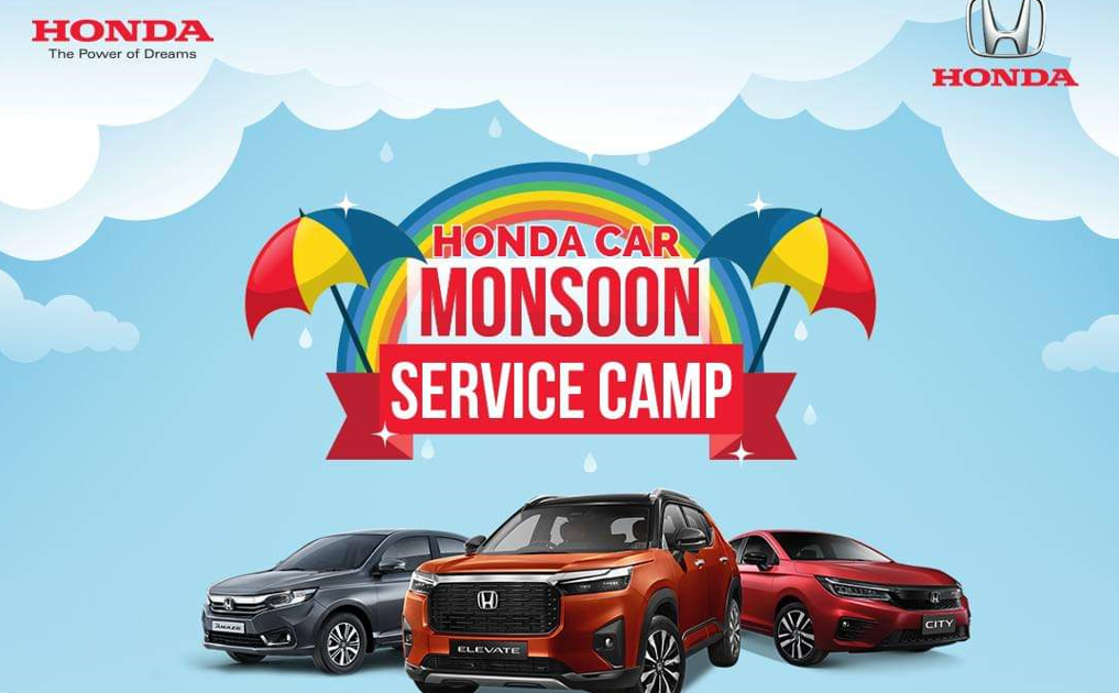 Honda car monsoon service camp starts with various facilities