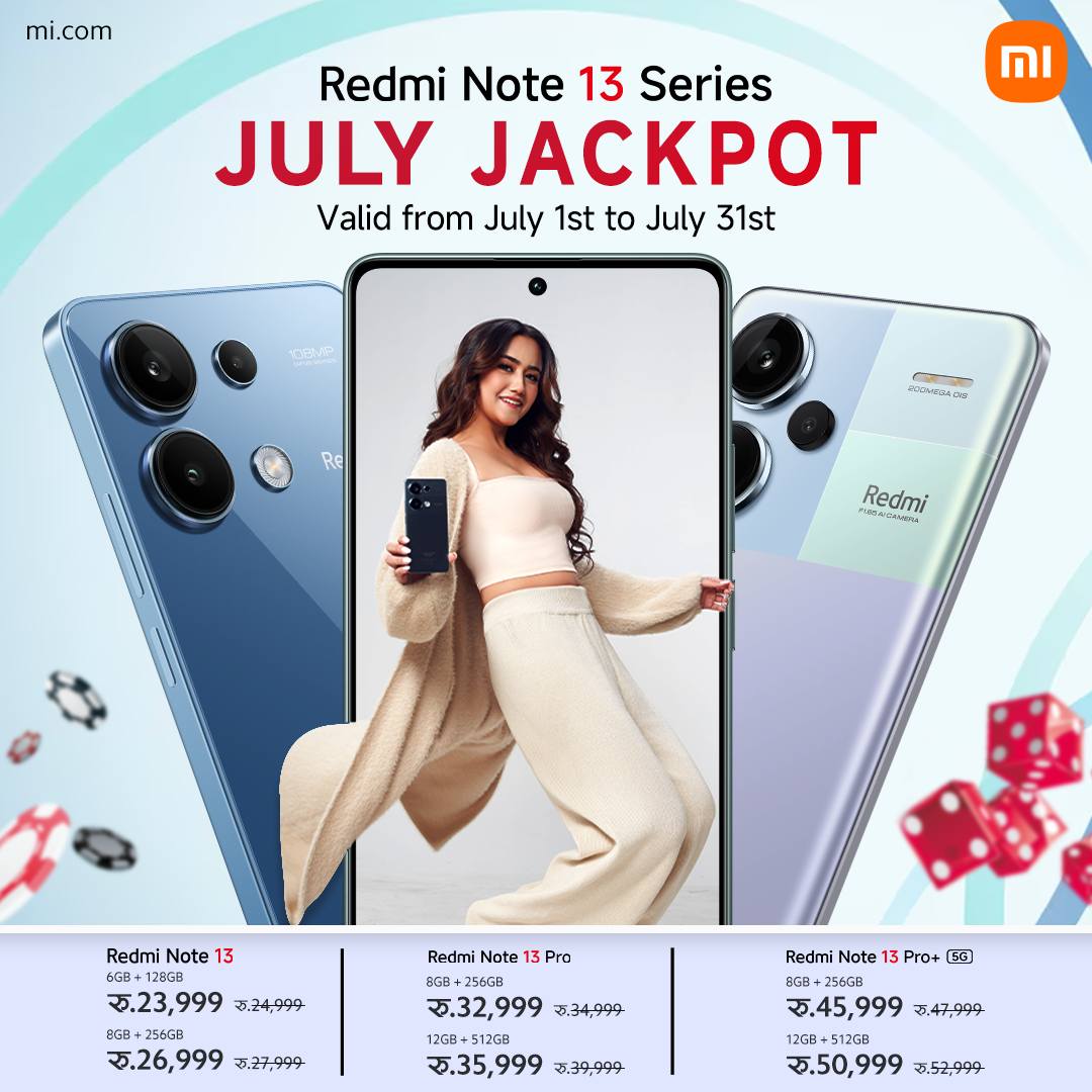 Xiaomi unveils July Jackpot with Redmi Note 13 series