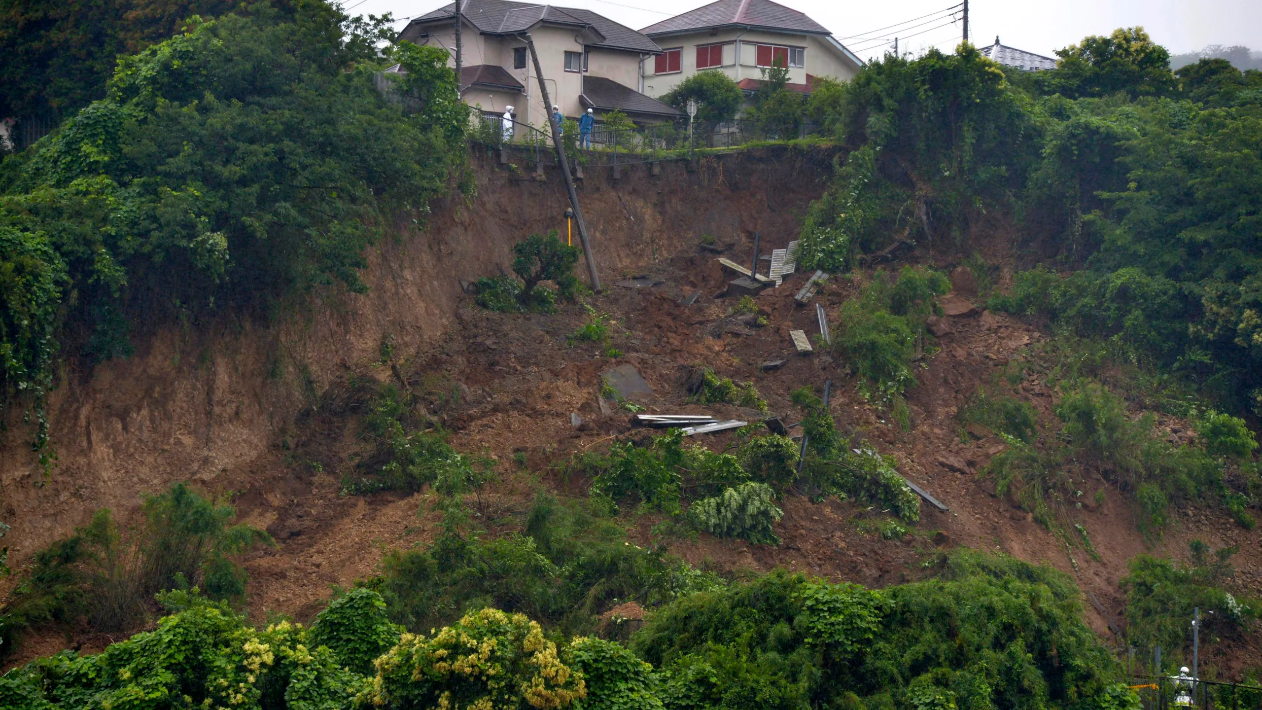 3 missing after landslide hits houses in western Japan