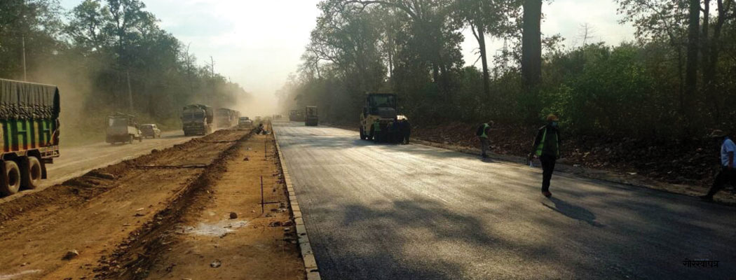 Narayangadh-Butwal road section: 52 percent works in eastern section
