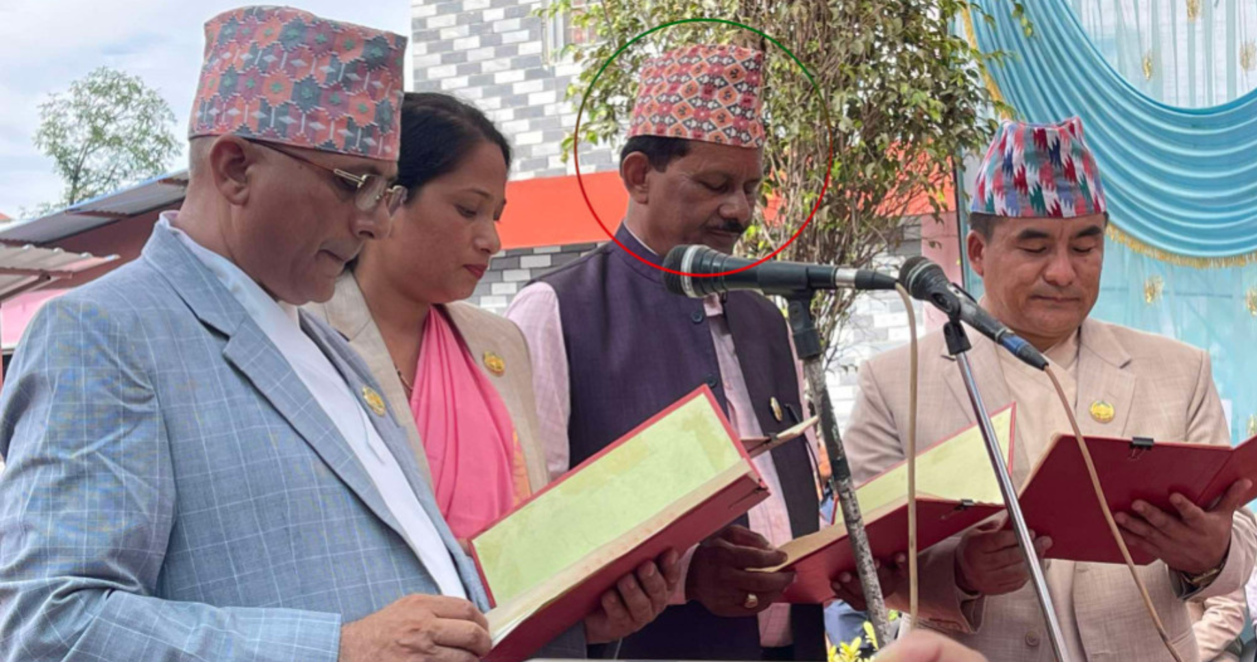 9 UML-Congress misters sworn in Lumbini; Kurmi death case accused in cabinet