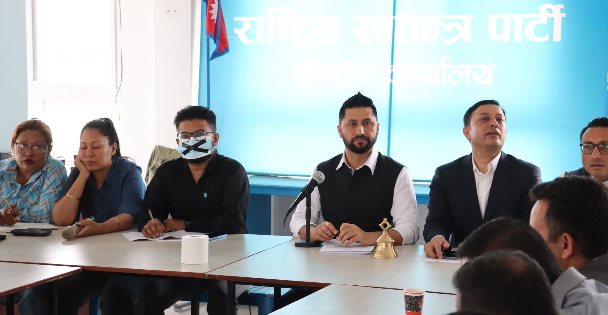 RSP meeting at Chamati, Mukul’s mouth taped shut