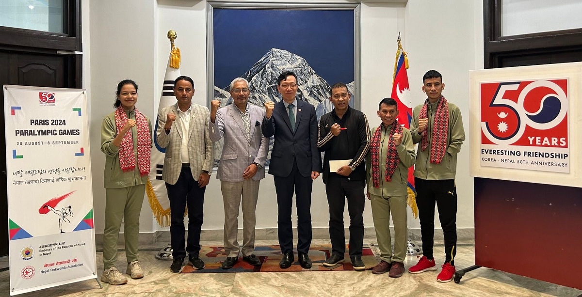 Korean Embassy extends best wishes for Nepali players to Paralympic-2024