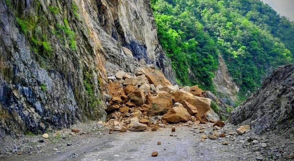 Kaligandaki Corridor blocked by landslides