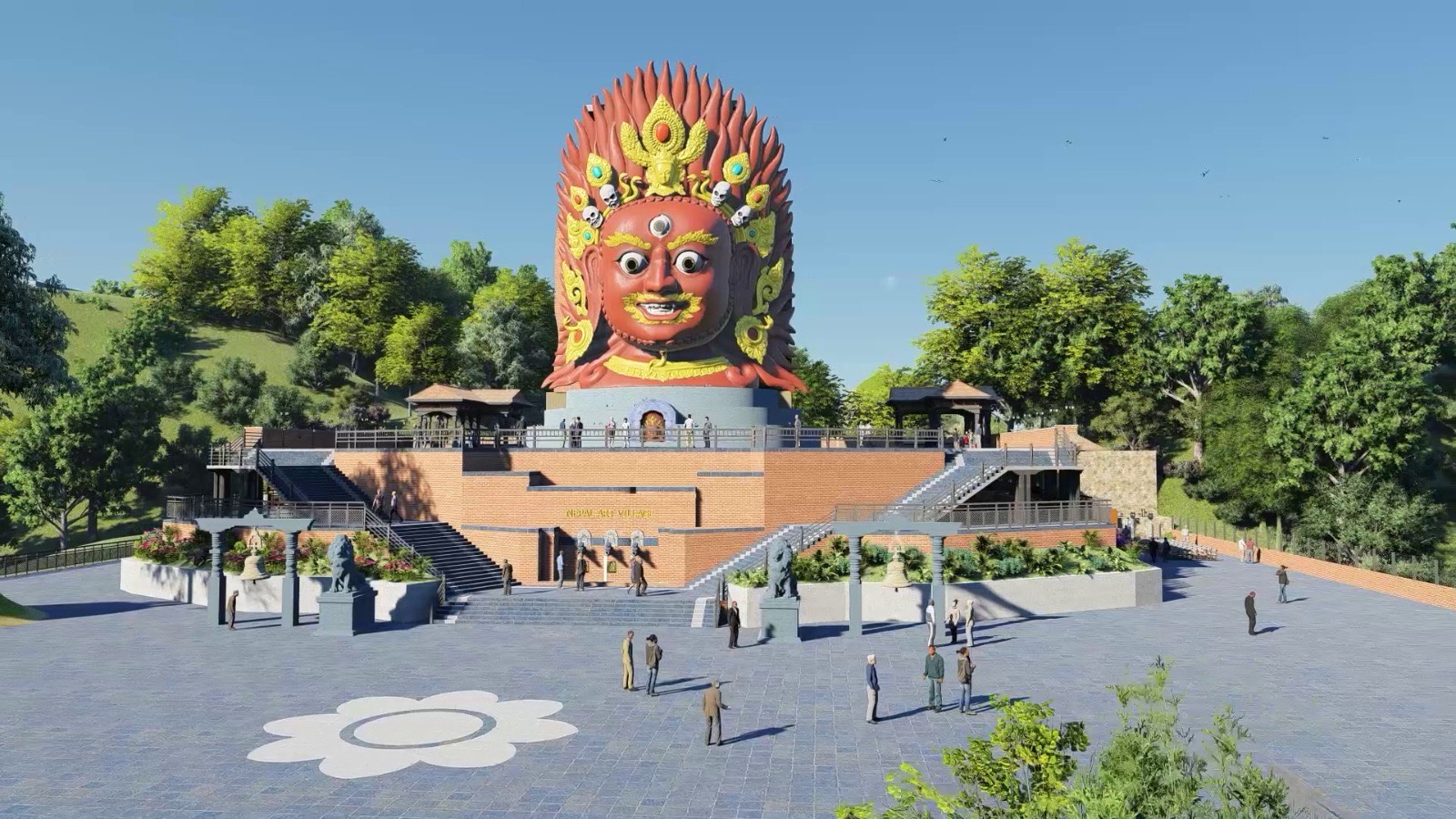 World’s largest Bhairav’s Khwapa to be centerpiece of new art village in Champi, Lalitpur