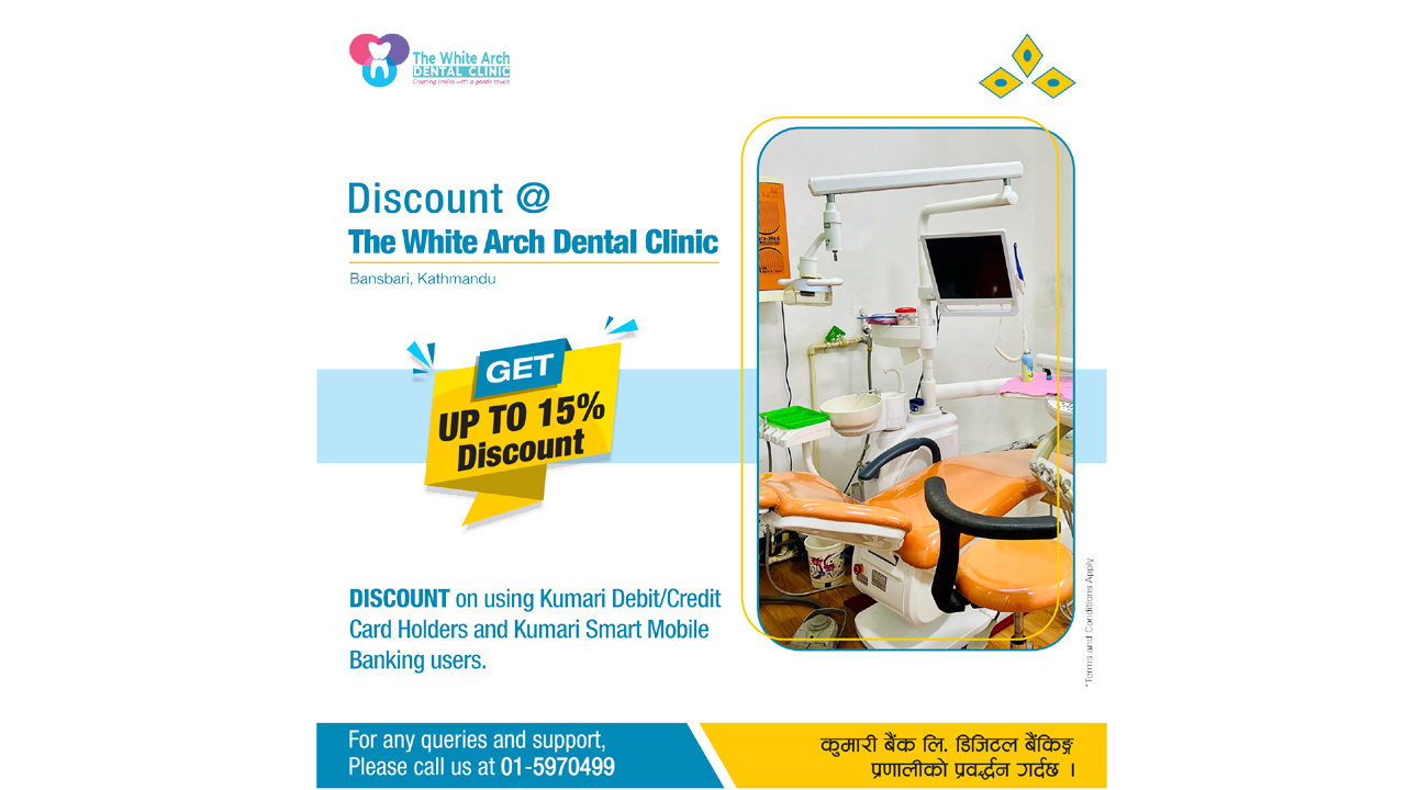 Kumari Bank partners with The White Arc Dental Clinic for exclusive discounts