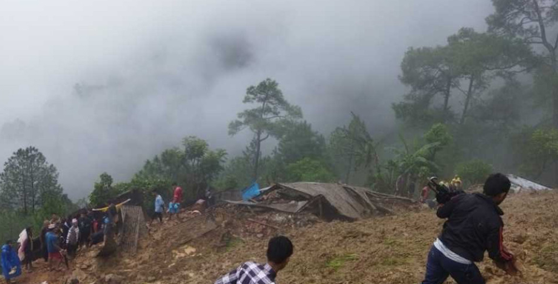 Three members of a family killed in landslide