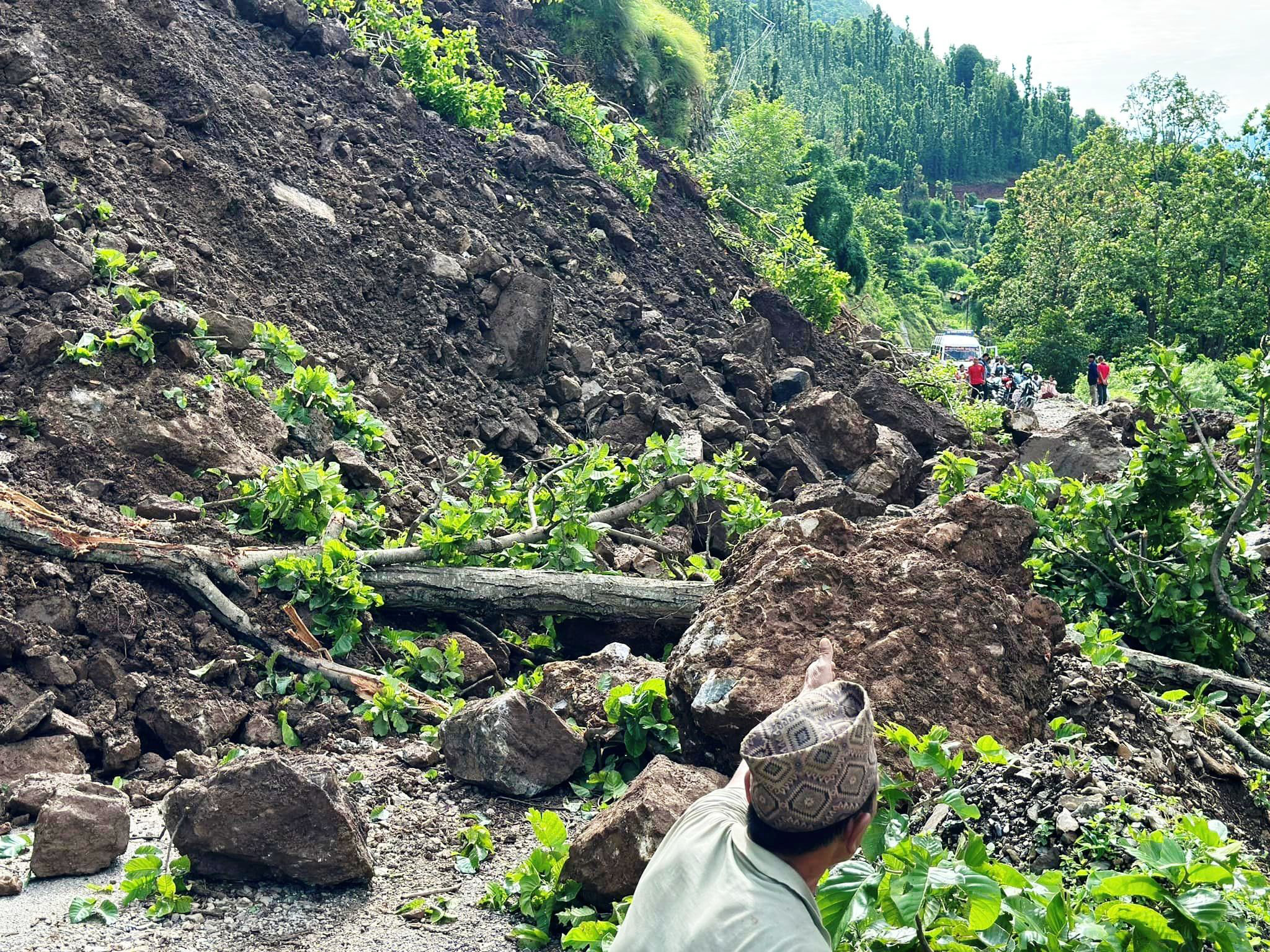 Multiple landslides obstruct different highways in Sudurpaschim State