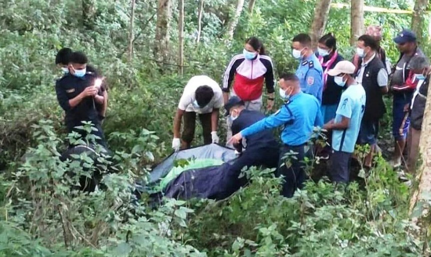 Human skeleton found buried in forest