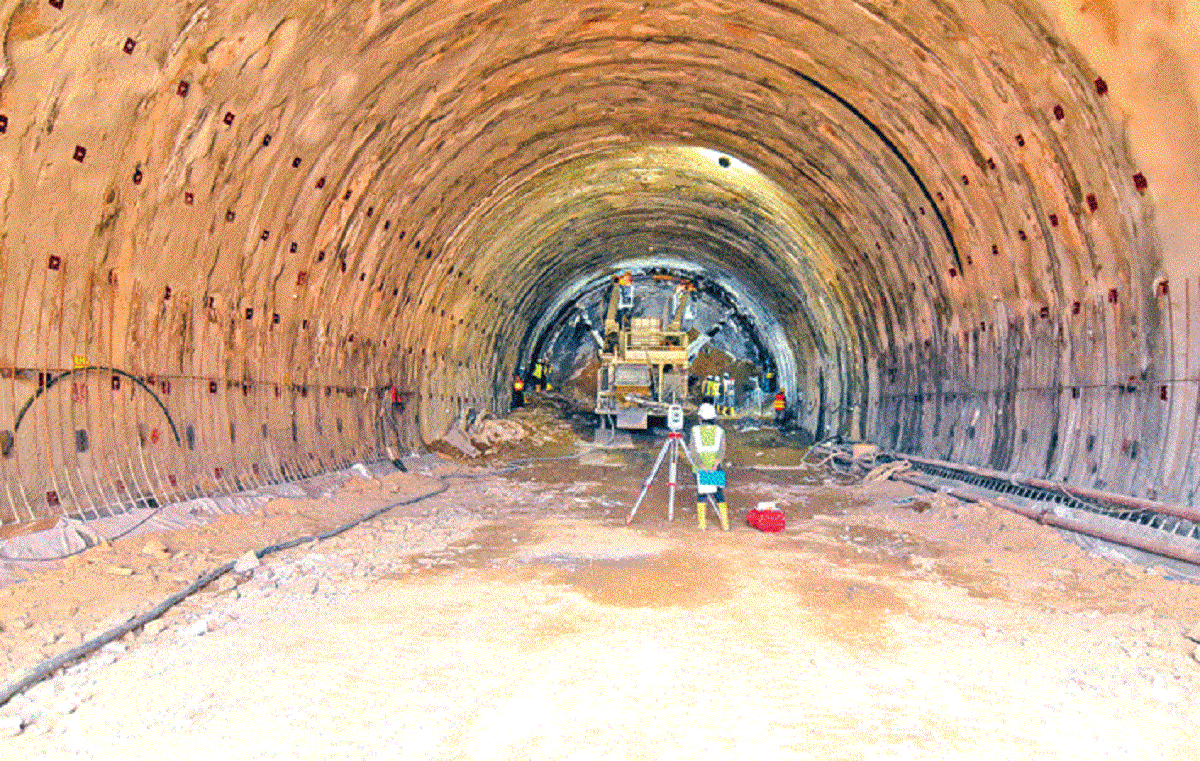 Minister Dahal inspects Nagadhunga-Sisnekhola tunnel way