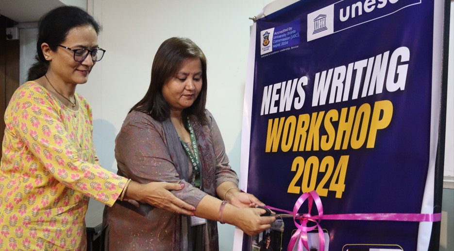 News writing workshop in collaboration with UNESCO Nepal kicks off at St.  Xavier’s