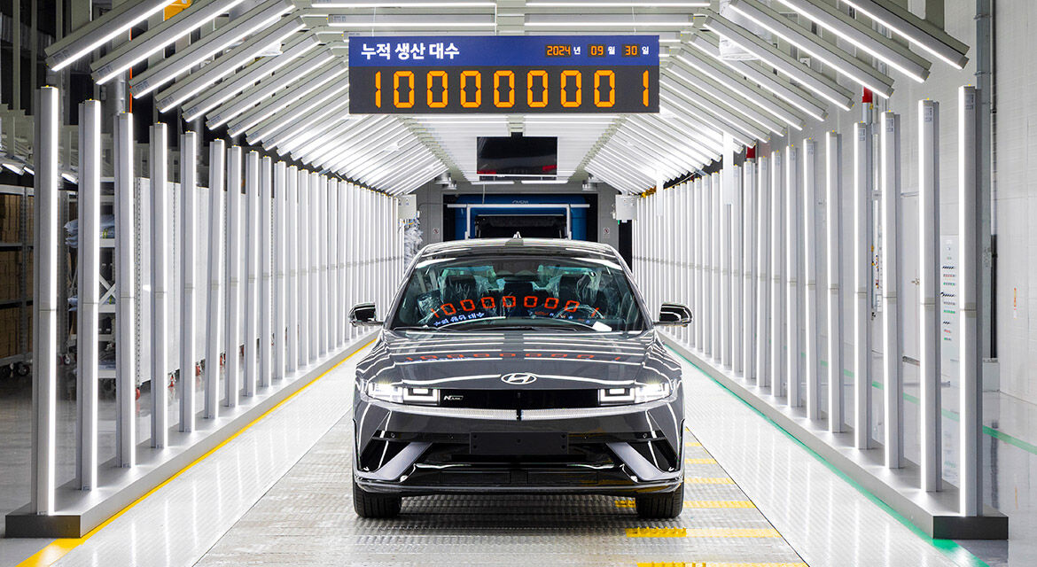 Hyundai Motor hits major milestone with 100 million vehicles produced globally