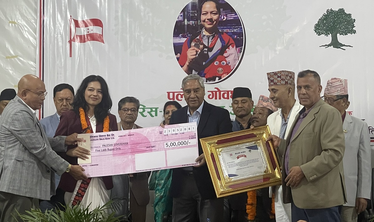 NC honors Paralympic bronze medalist Palesha Govardhan with cash prize