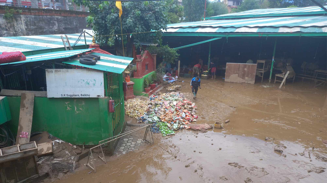 Flood causes Rs 3 crore damage at Balkhu Vegetable Market