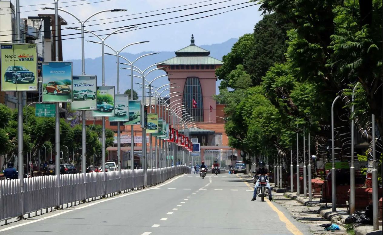 Vehicle movement halted in Durbar Marg area