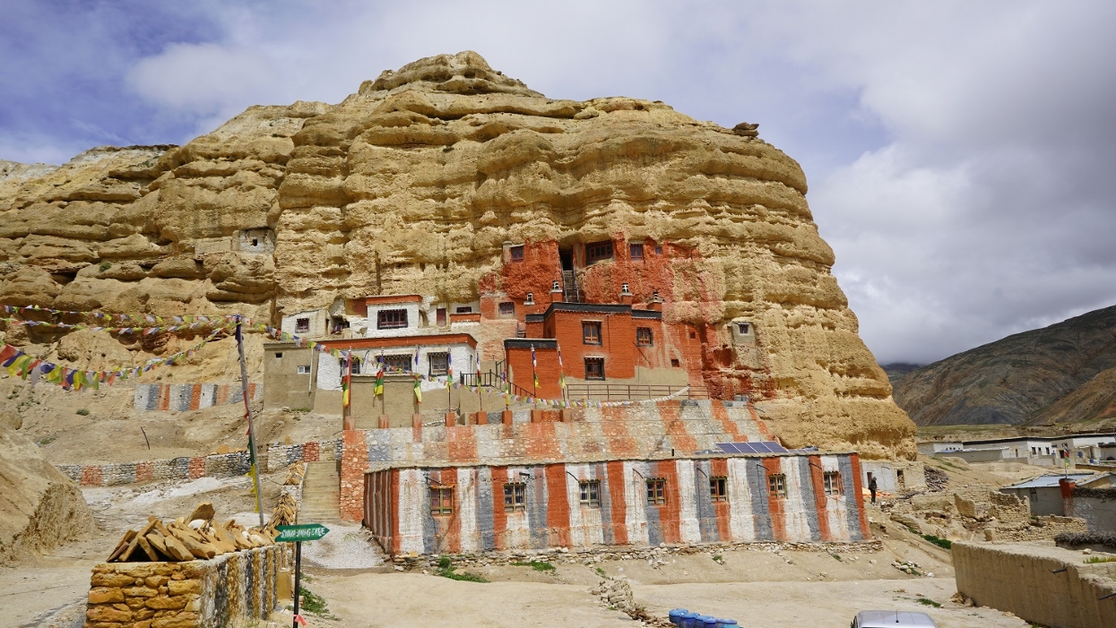 Historic Nirfu monastery in Mustang rebuilt