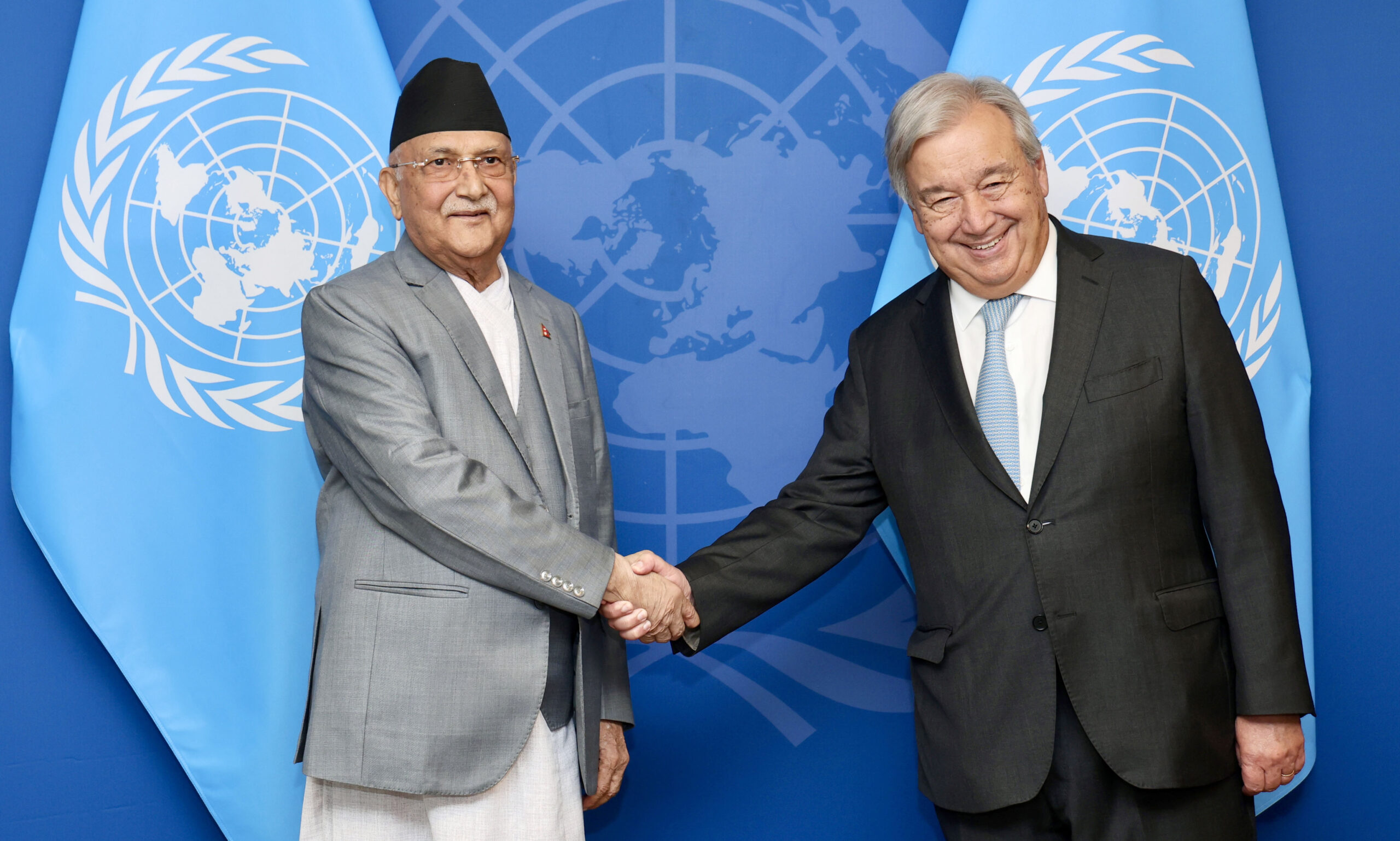 PM Oli & UNSG Guterres agree on the need to drastically reduce greenhouse gas emissions