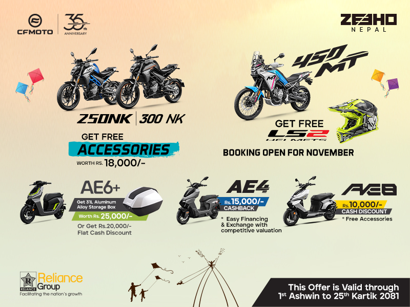 CFMOTO & ZEEHO unveil exclusive offers for Dashain & Tihar