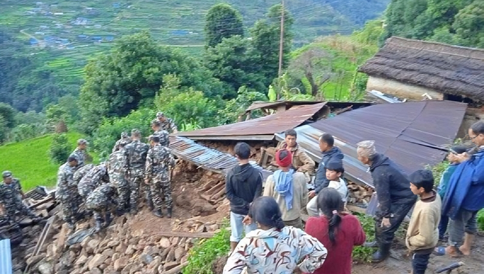 Search on for seven people missing in landslide at Jugal