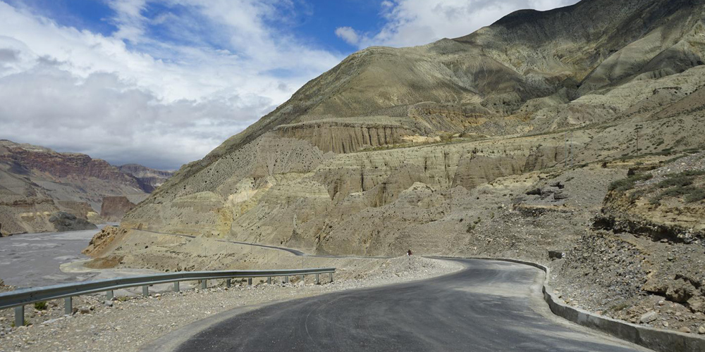 Jomsom-Kagbeni road section blacktopped