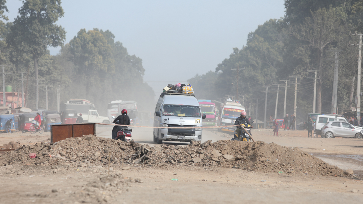 Narayangadh-Butwal road to be completed in one year: Minister Dahal