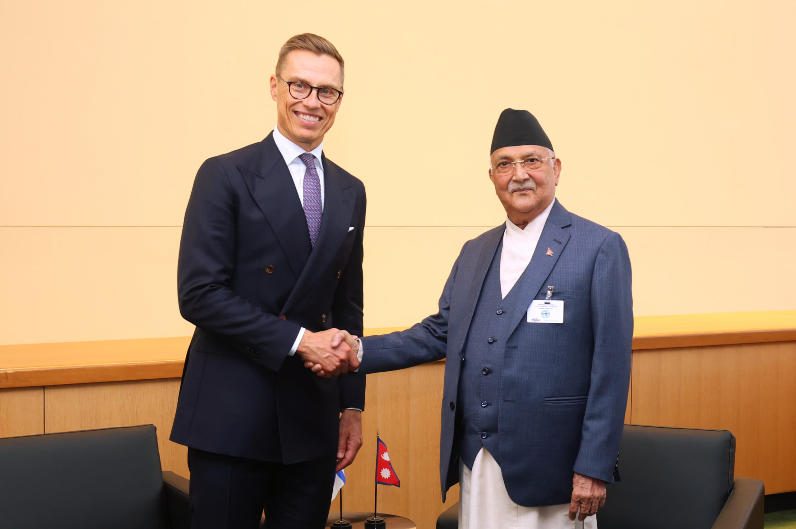 PM Oli holds meeting with Finland’s President Stubb