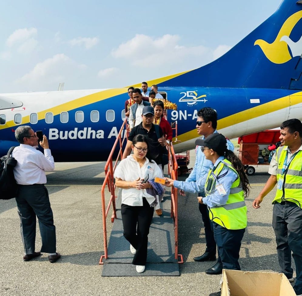 Buddha Air flight to Bharatpur faces technical issue, passengers disembarked