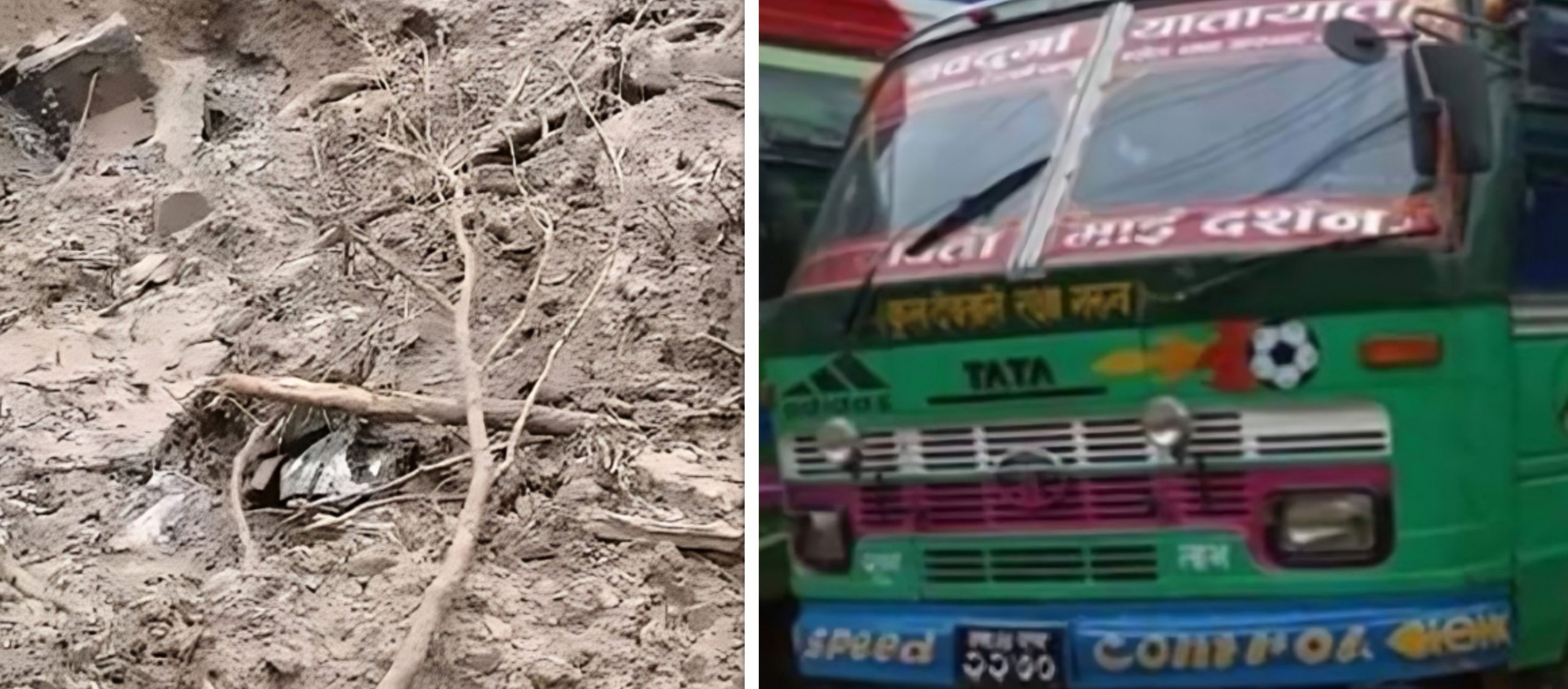 Bus suspected to be buried in Nagdhunga landslide as rescue efforts intensify