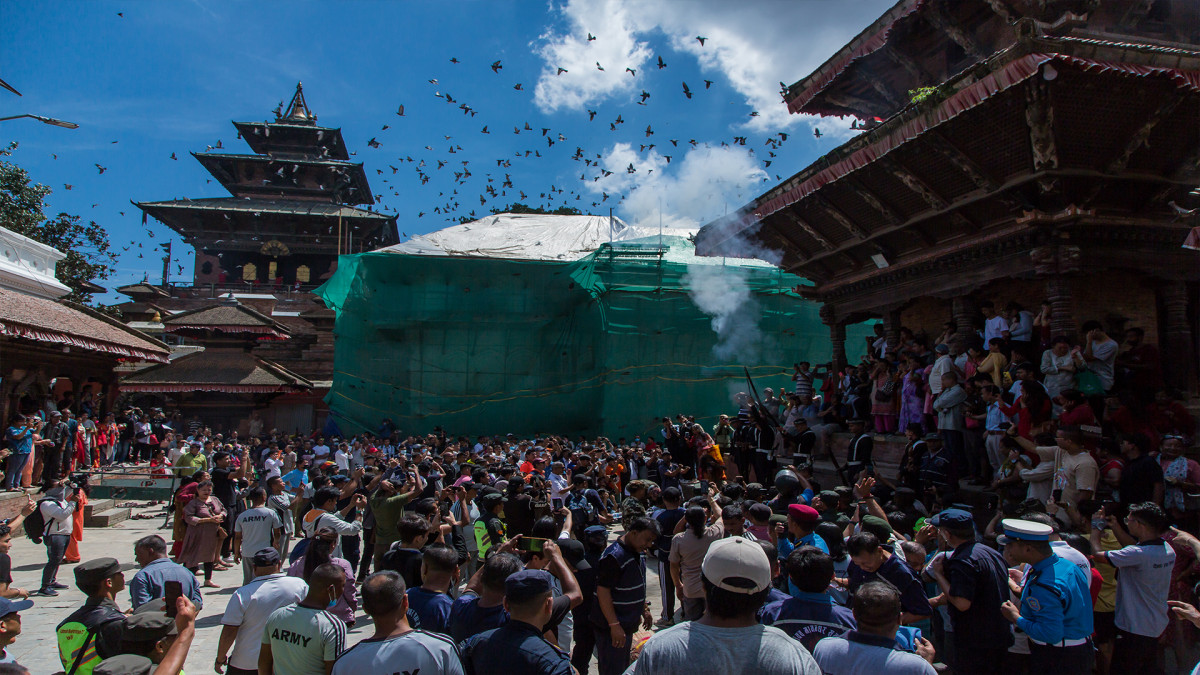 Indra Jatra festival begins in Kathmandu’s Basantapur Durbar Square (photos)