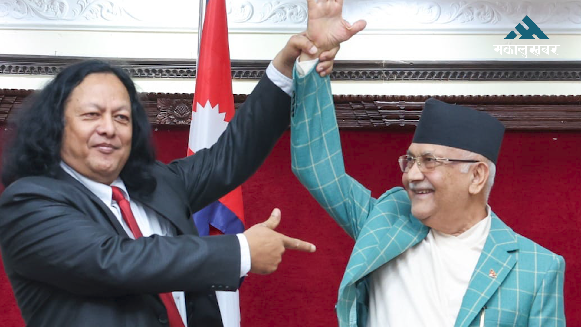 PM Oli in wrestling mood: Meets ‘Himalayan Tiger’ Bharat Bahadur Bisural