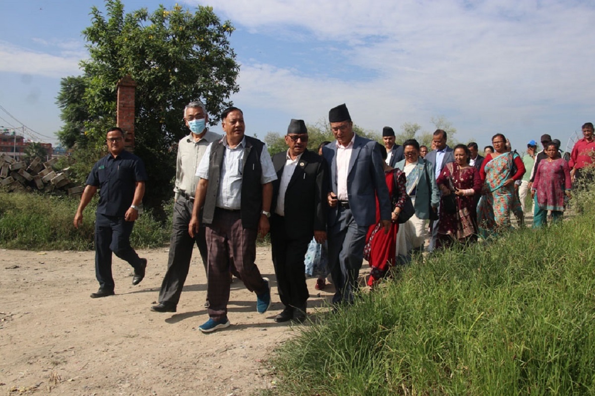 Parliamentary team visits Nepal Trust land in Sallaghari