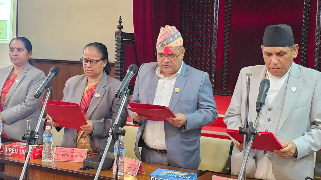 Newly elected committee Chairs take oath