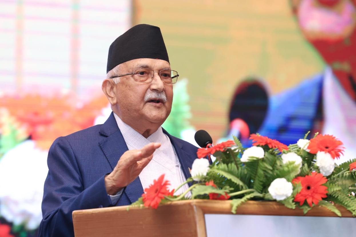 PM Oli vows to resist unlawful activities