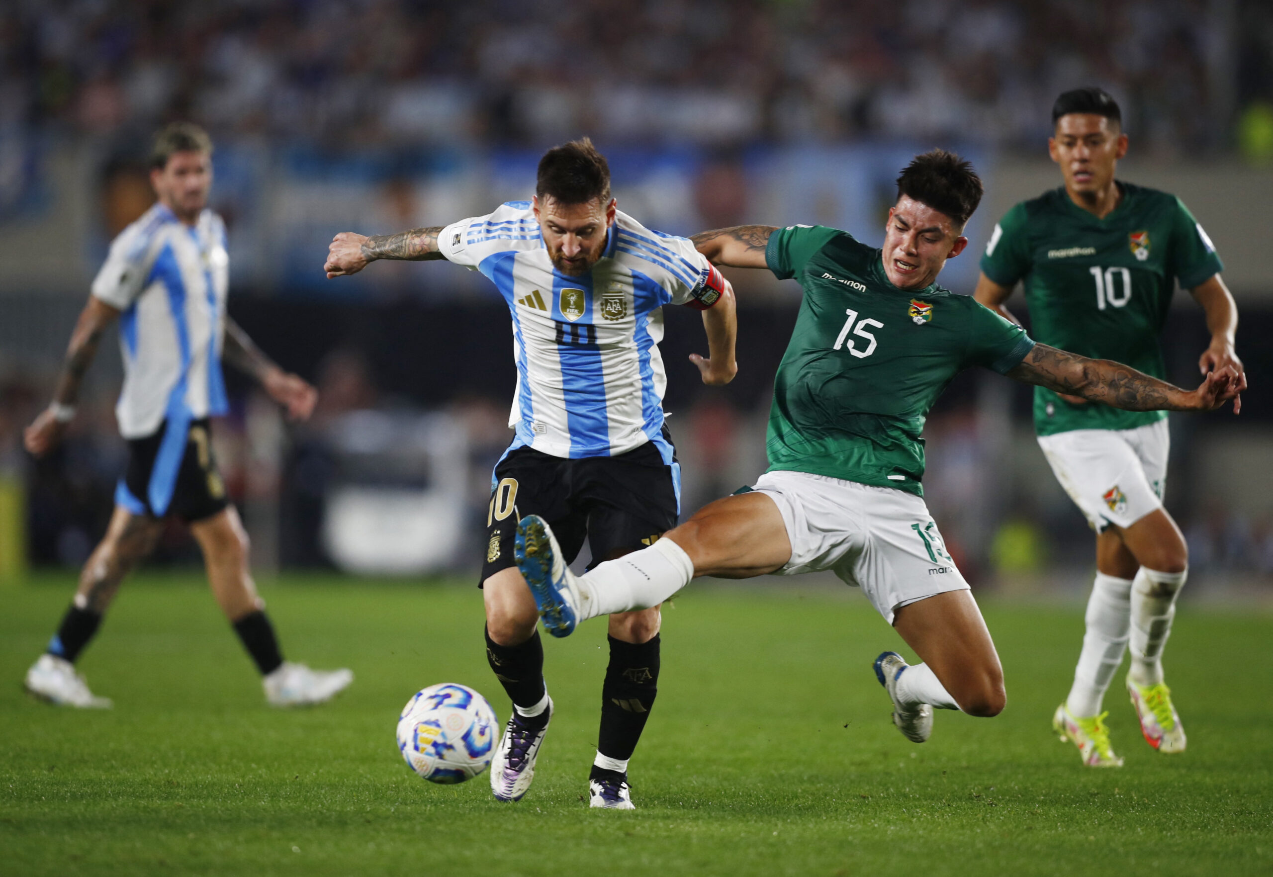 Messi’s hat-trick leads Argentina to 6-0 win over Bolivia